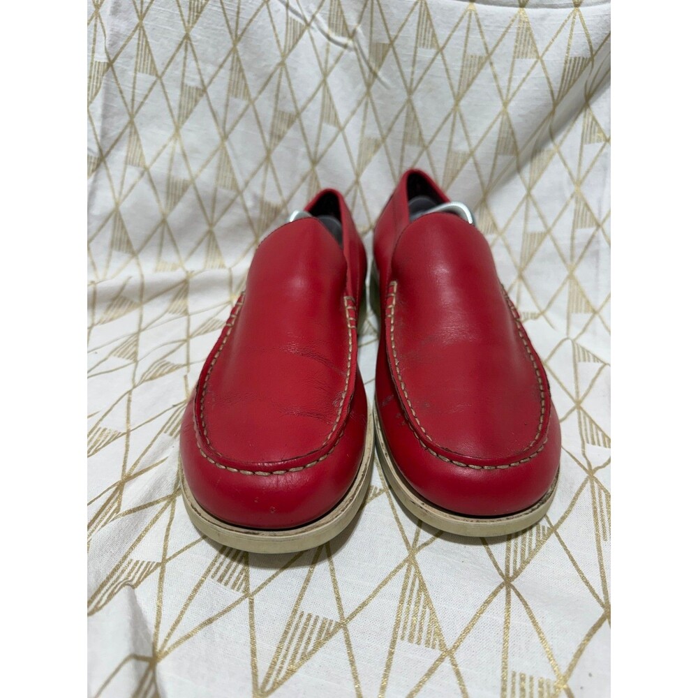Cole Haan Mens Resort Red Loafers 11M Slip On Driving Moccasins Casual Shoe - Picture 3 of 11